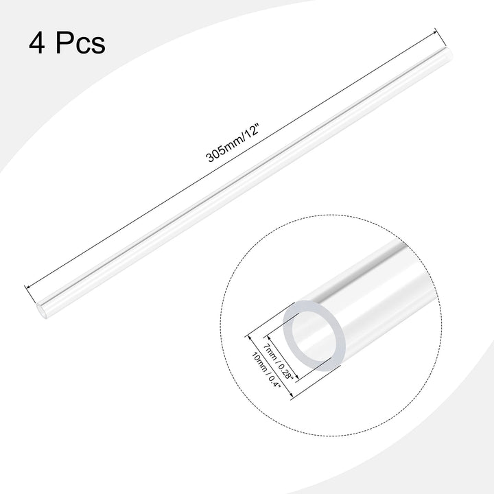 MECCANIXITY Acrylic Pipe Rigid Round Tube Clear 7mm(0.3