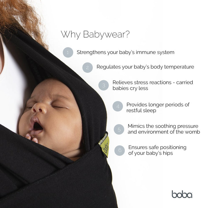 Boba Baby Wrap Carrier - Original Baby Carrier Wrap Sling for Newborns - Baby Wearing Essentials - Newborn Wrap Swaddle Holder, Newborn to Toddler Infant Sling (Serenity Rainbows)