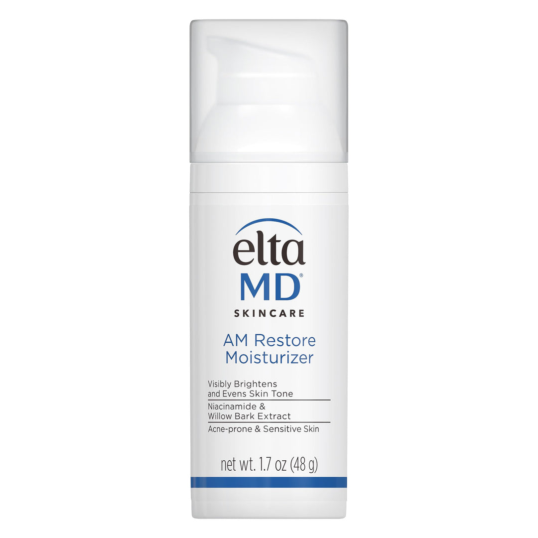 AM Restore Face Moisturizer, Light Moisturizer Face Cream, Made with Niacinamide and Hyaluronic Acid, 1.7 oz Pump