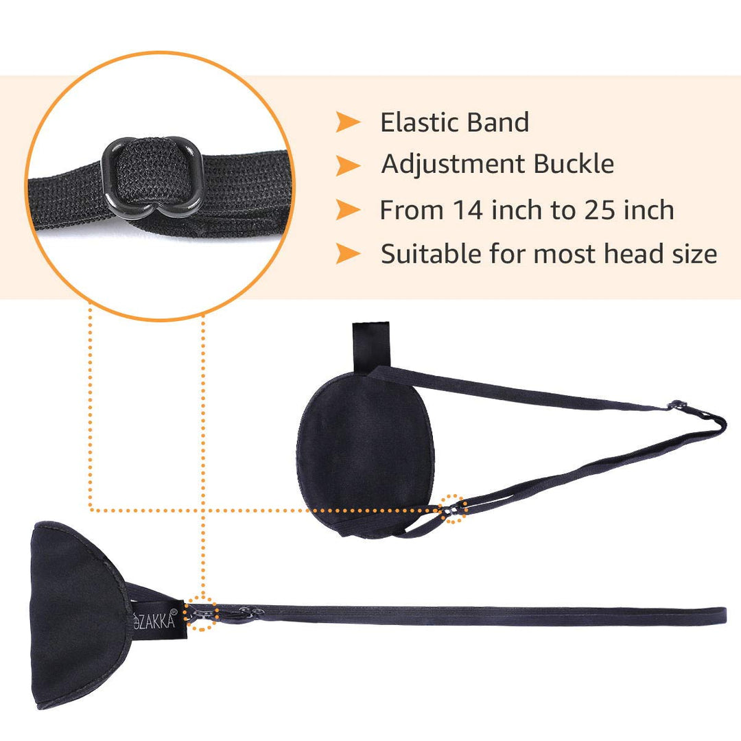 eZAKKA Silk Eye Patch for Adults Kids, 2PCS Eyepatch fo