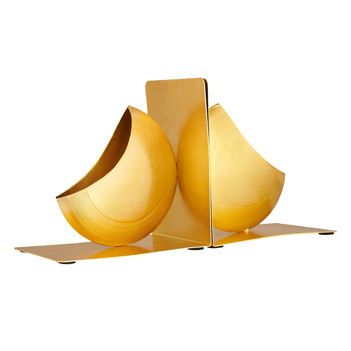 Metal Vase Bookends | Bookend | Book End | Non Skid Book Stopper | Book Organizer | Modern Design Bookend | Bookends for Shelves | Decorative Bookends | Bookends for Home Office | Bookshelf Decor