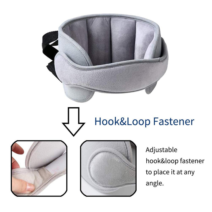 Car Head Support Toddle Car Neck Relief Baby Child Car Seat Adjustable Head and Neck Support Band - A.