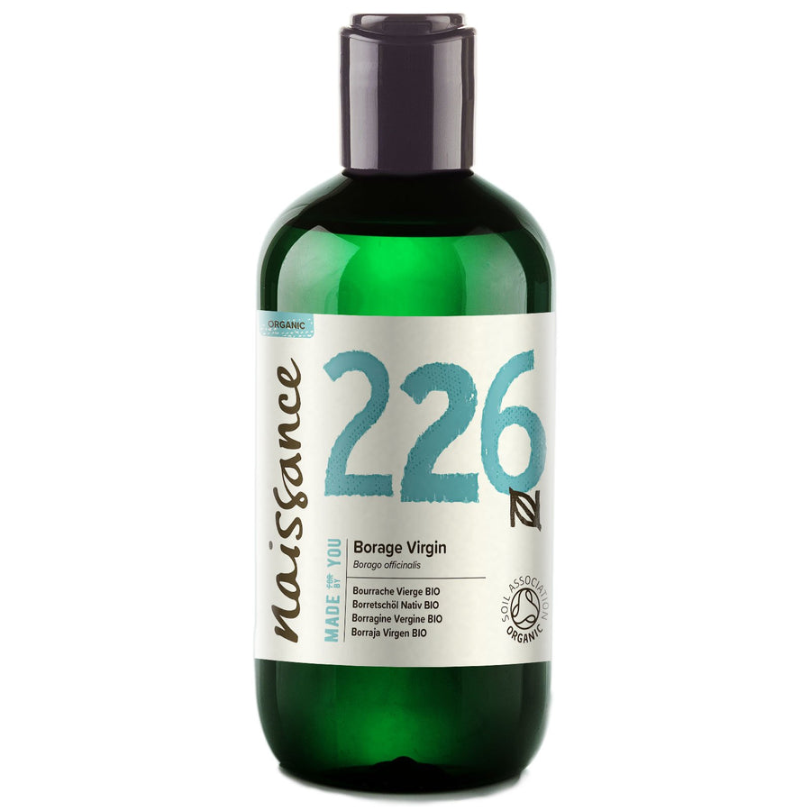 Organic Virgin Borage Oil 8.5 Fl Oz / 250Ml - Pure, Natural, Uk Certified Organic, Pa Free, Cold Pressed And Vegan - A Natural Balancing And Nourishing Moisturizer