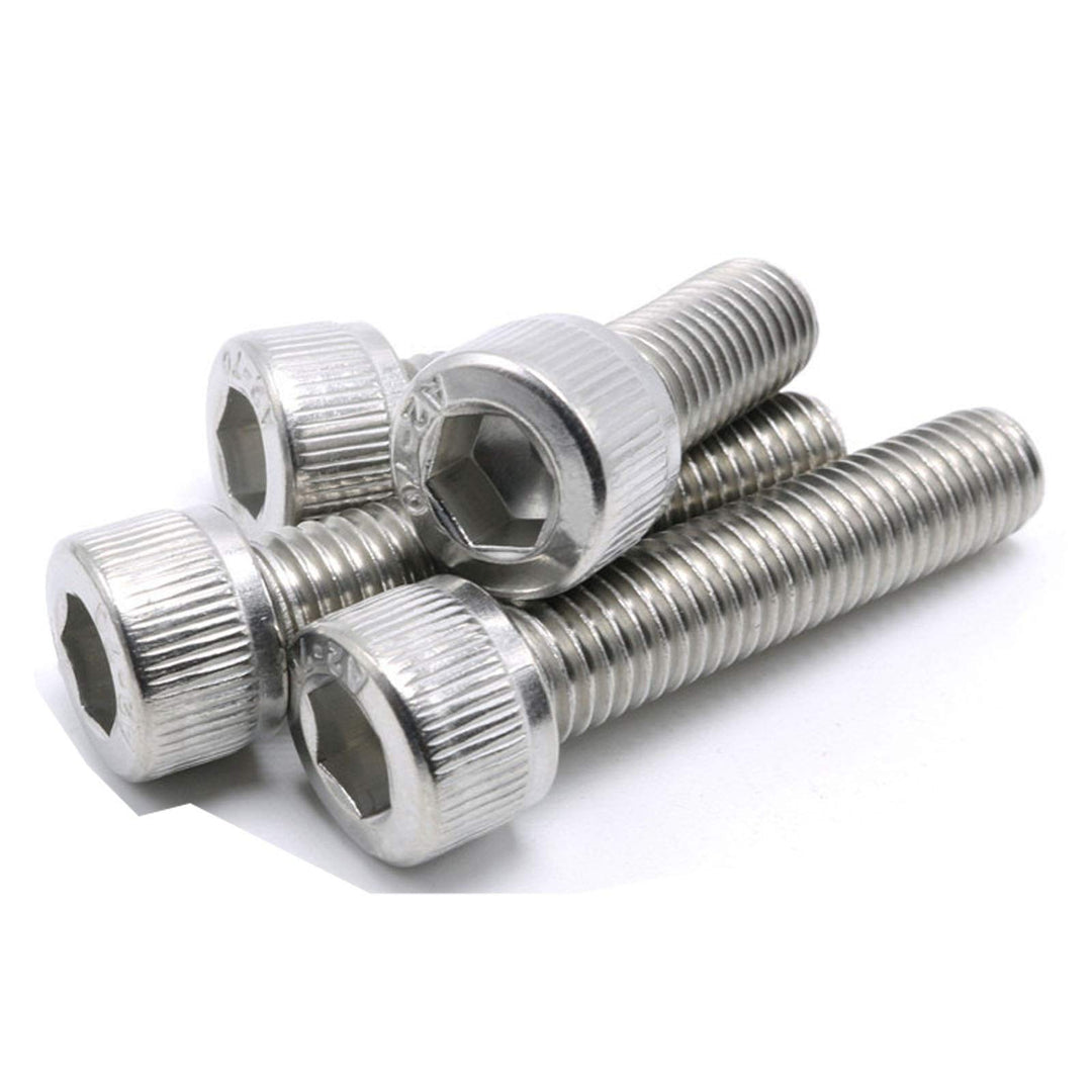 M3-0.5 x 12mm Socket Head Cap Screws Metric, Allen Socket Drive, Stainless Steel 304, Full Thread, Bright Finish, Machine Thread (50 Pcs)