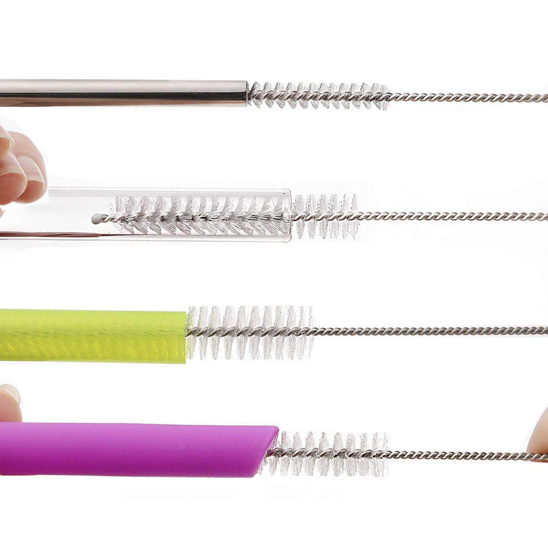 desin Straw Brush, Nylon Pipe Tube Cleaner 8.2-ihch X 2