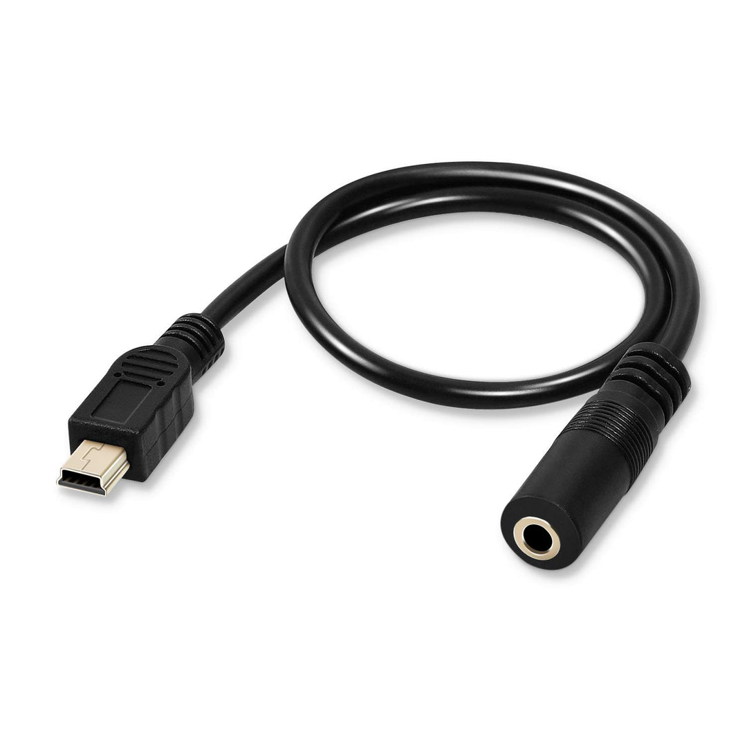 3.5mm Female to 5 Pin Mini USB Male Microphone Adapter Cable