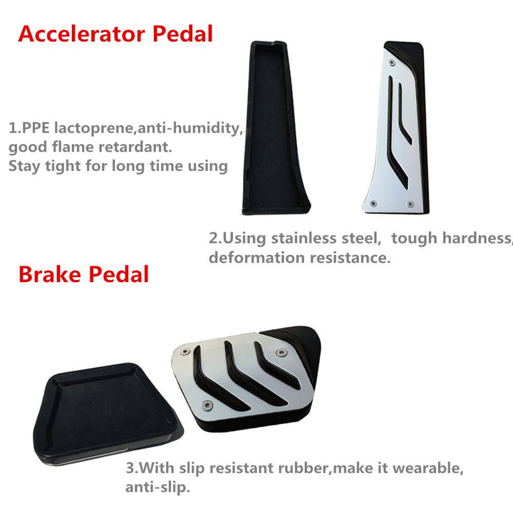 Jaronx Compatible with BMW Pedal Covers, No Drill Gas B