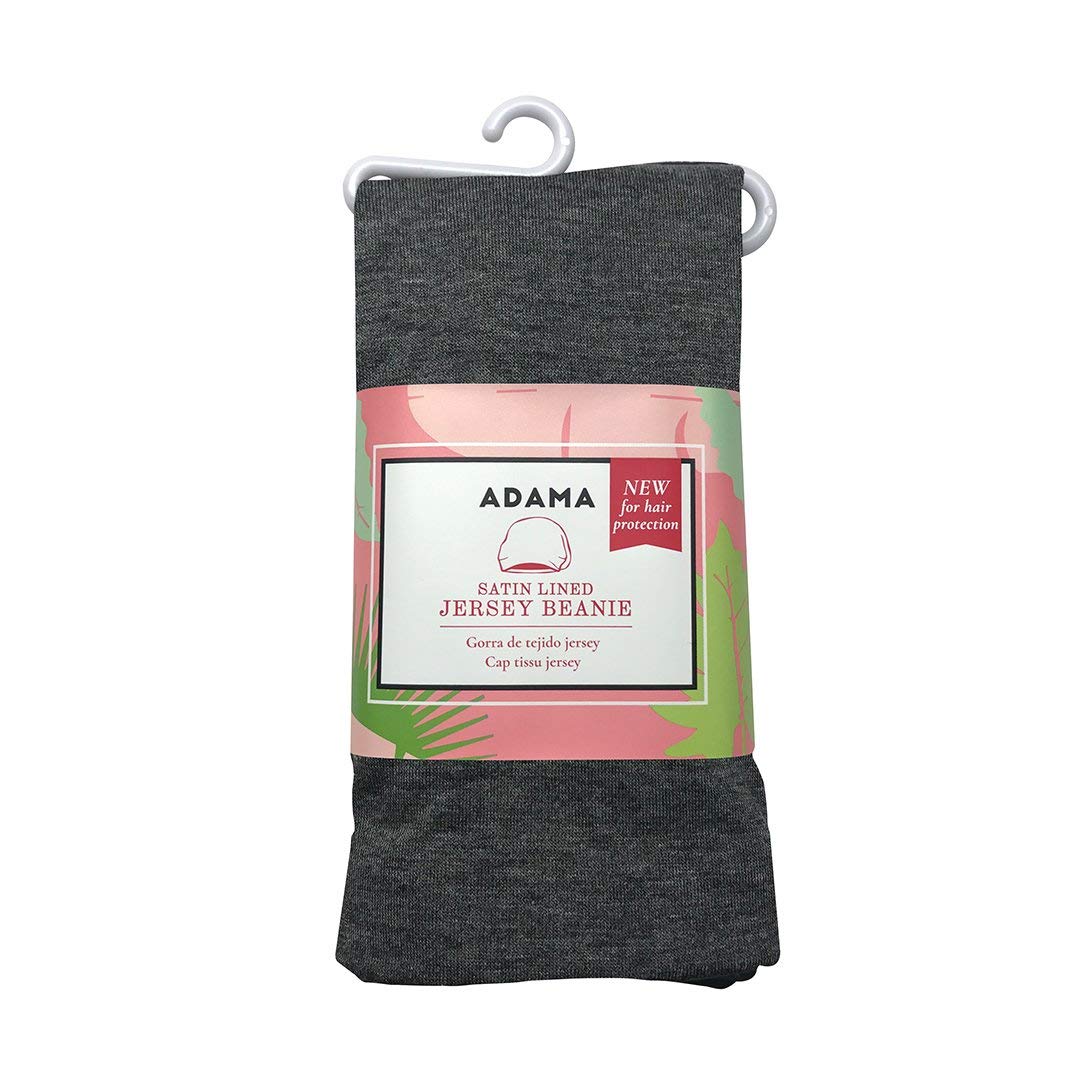 Gray: Satin Lined Jersey Beanie, Gray