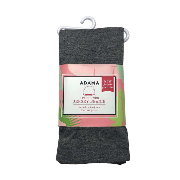 Gray: Satin Lined Jersey Beanie, Gray