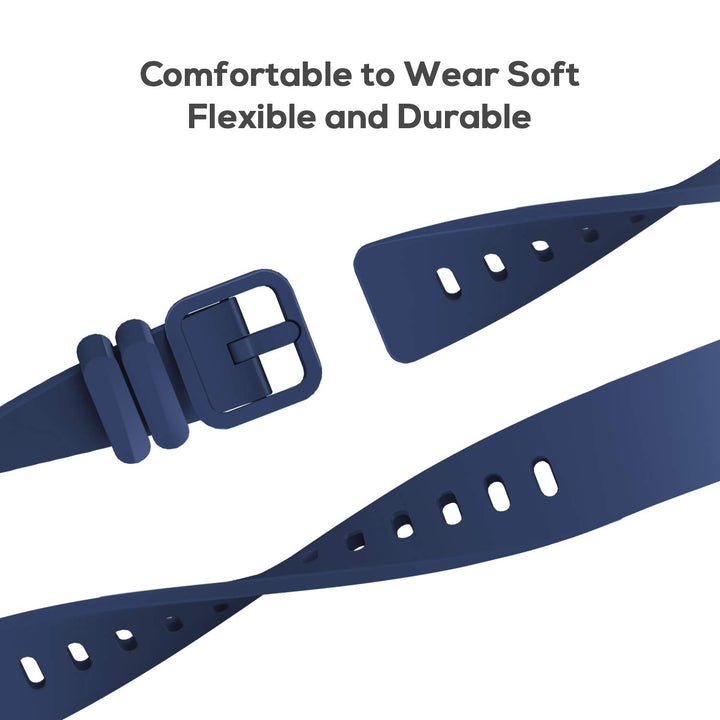 6-Pack Bands Compatible with Fitbit Ace 2 Replacement Strap for Kids (Black, Night Sky, Neon Yellow, Gray, Green, Teal)