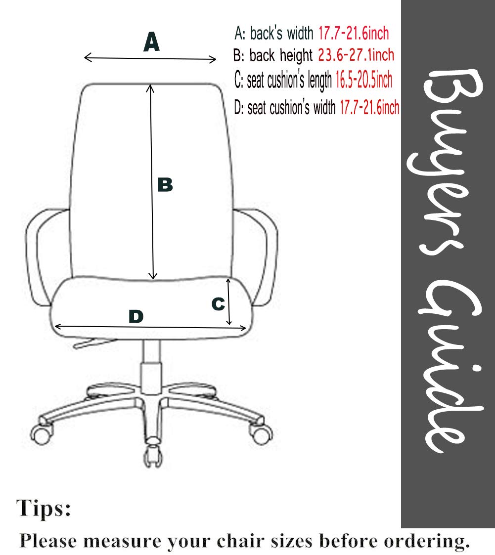 Deisy Dee Computer Office Chair Covers for Stretch Rota