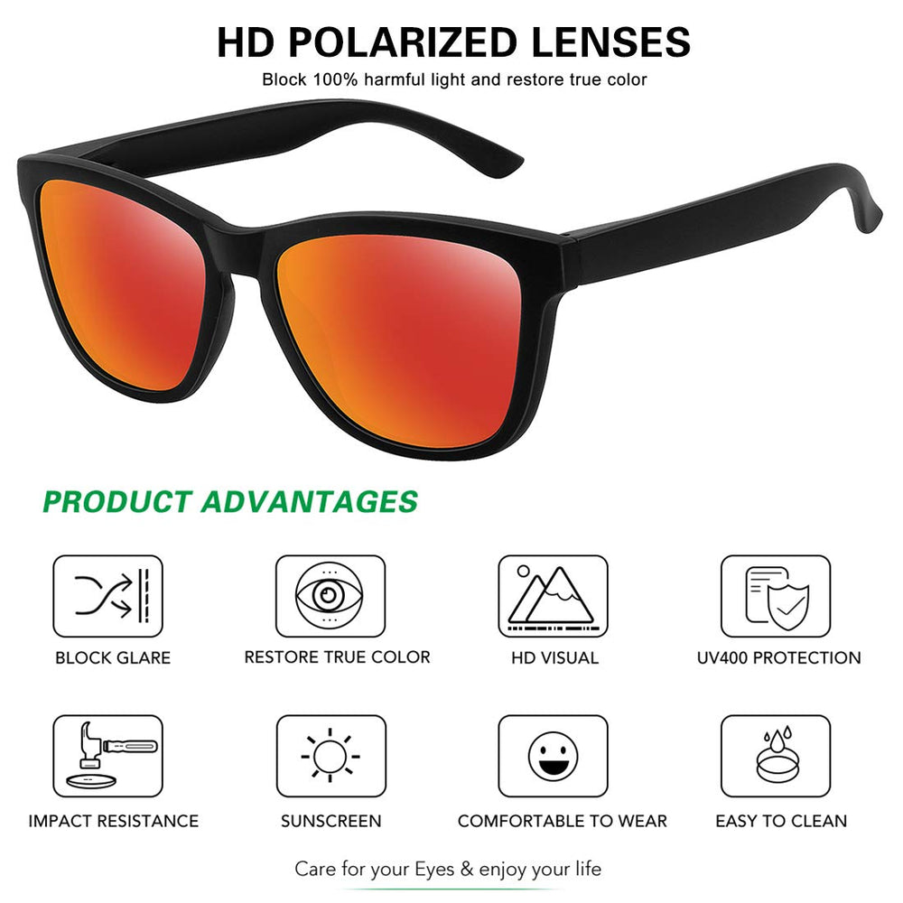 MEETSUN Polarized Sunglasses for Women Men Classic Retr
