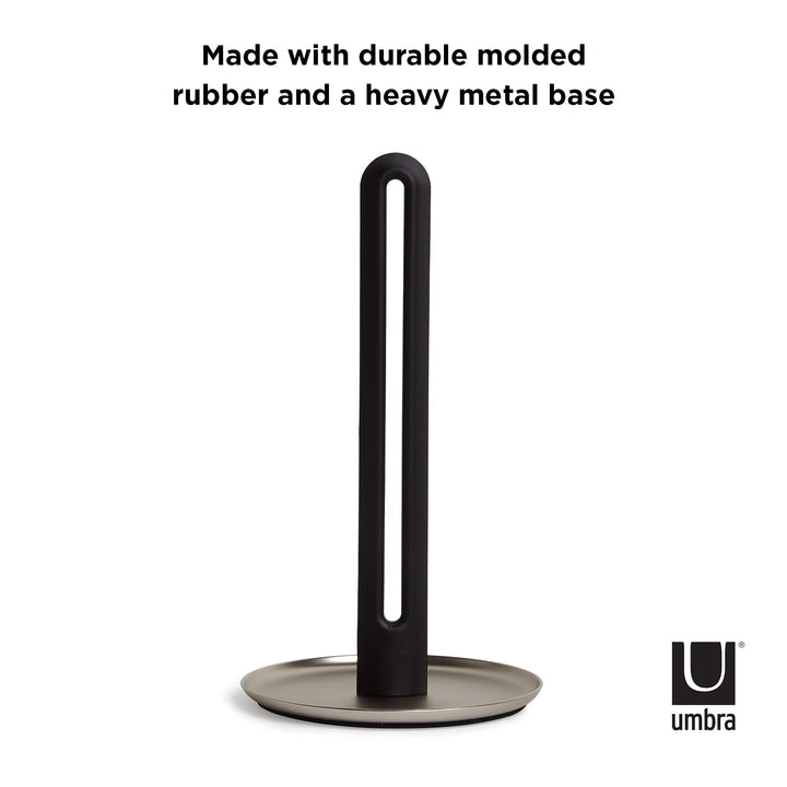 Umbra 1005264-047 Keyhole Paper Towel Holder,Black/Nickel