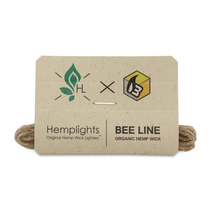 Hemp Wick Lighter 2 Pack Wrapper, Includes 8FT Hemp Wick by Hemplights USA (Green/Gray)