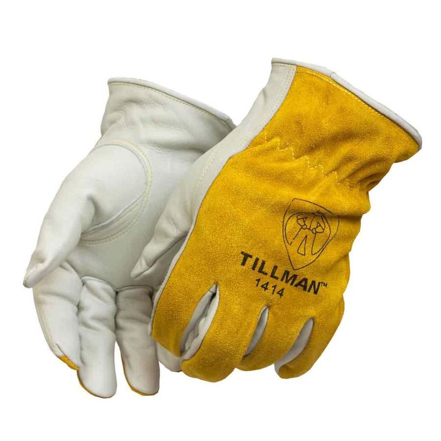 1414 Top Grain/Split Cowhide Drivers Gloves, Medium