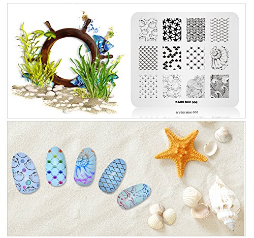 Size5: Kads Nail Stamping Image Plate Holder Plate Stand Tray for Stamping Template Printing Plate for Nail Stencil