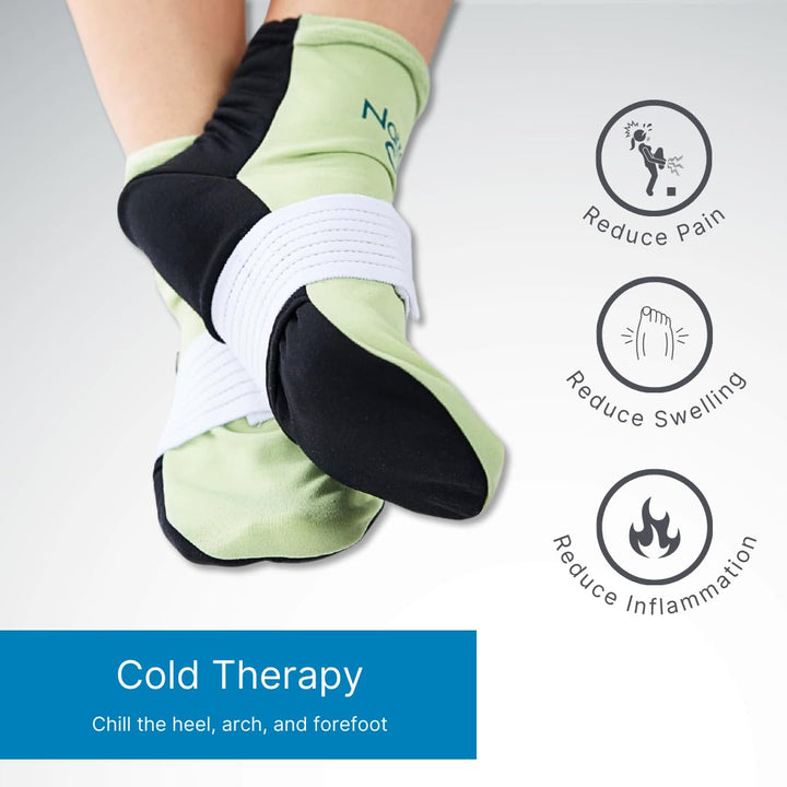 NatraCure Plantar Fasciitis Cold Therapy Socks with Com