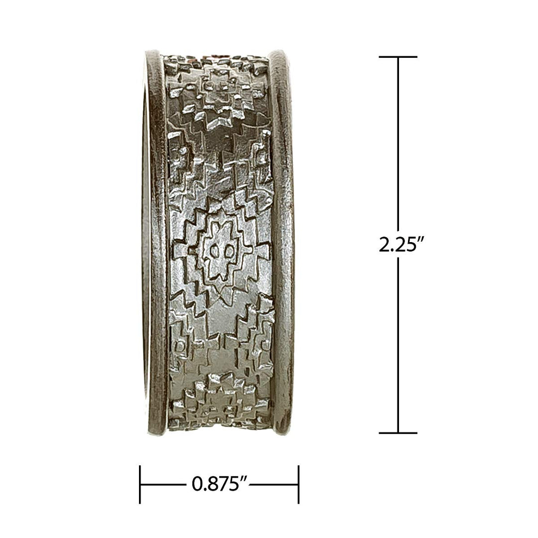 Dublin Silver Napkin Rings Set of 6 - Elegant Dining Table Decor Napkin Holder Rings - Table Setting Decorations for Thanksgiving, Fall, Holiday Dinner