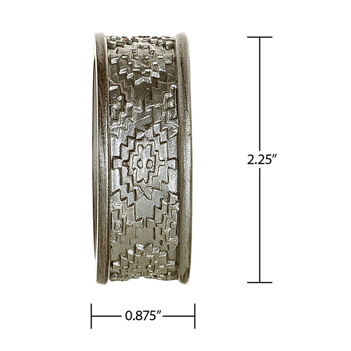 Dublin Silver Napkin Rings Set of 6 - Elegant Dining Table Decor Napkin Holder Rings - Table Setting Decorations for Thanksgiving, Fall, Holiday Dinner