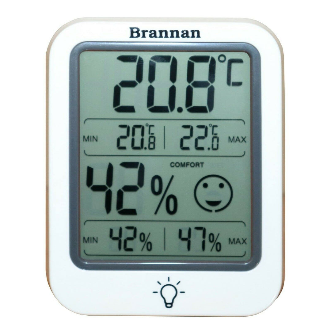 Digital Room Thermometer Indoor Humidity Meter Hygrometer Accurate Room Temperature Thermometer Max Min Recording Backlight LCD Display Monitor Home