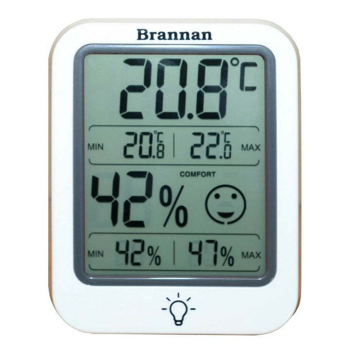Digital Room Thermometer Indoor Humidity Meter Hygrometer Accurate Room Temperature Thermometer Max Min Recording Backlight LCD Display Monitor Home