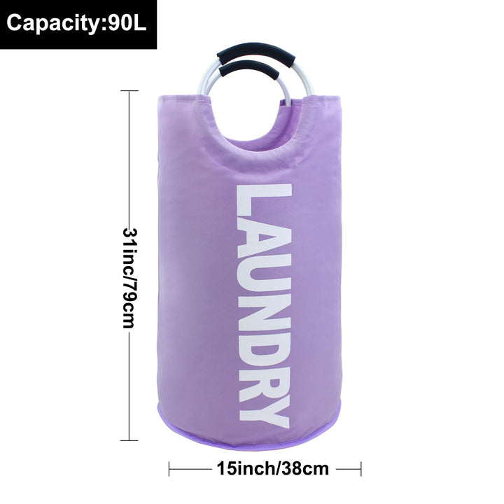 Mziart 90L Large Collapsible Laundry Basket with Padded