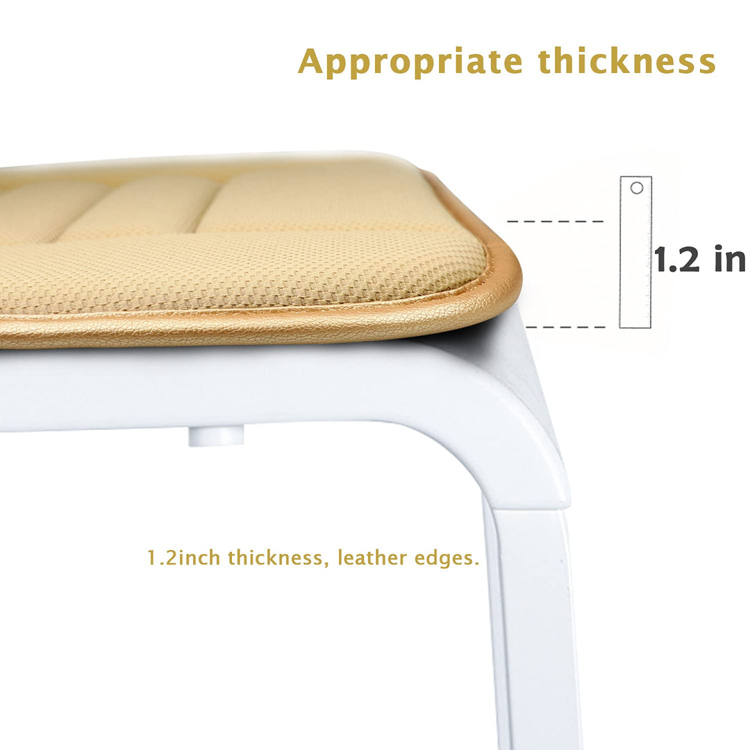 Car Seat Cushion Pad for Home Use Car Driver Seat Office Chair Memory Foam Seat Cushion(Khaki)