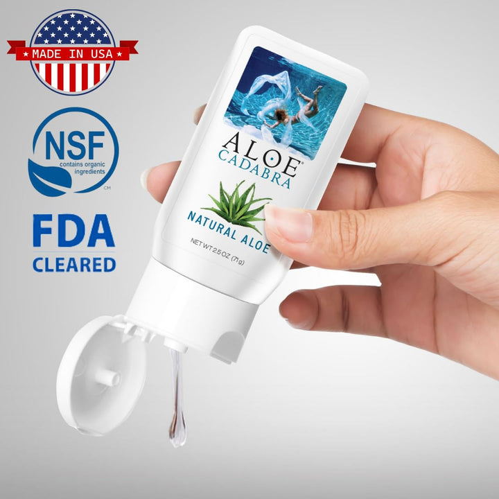 Natural Personal Lube, Organic Best Sex Lubricant Oral Gel for Her, Him &amp; Couples, Unscented, 2.5 oz