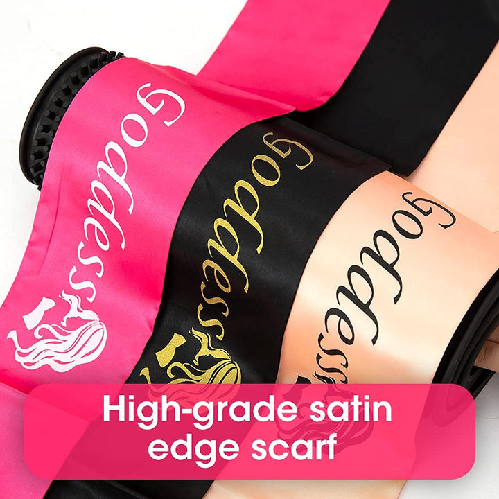 5PCS Edge Band for Wigs, Elastic Bands for Wig, Edge Scarf for Hair with Hair Edge Brush for Your Baby Hair, Non Slip Hair Wrap Elastic Headband Edge Laying Band For Baby Hair Closure Frontal Wigs