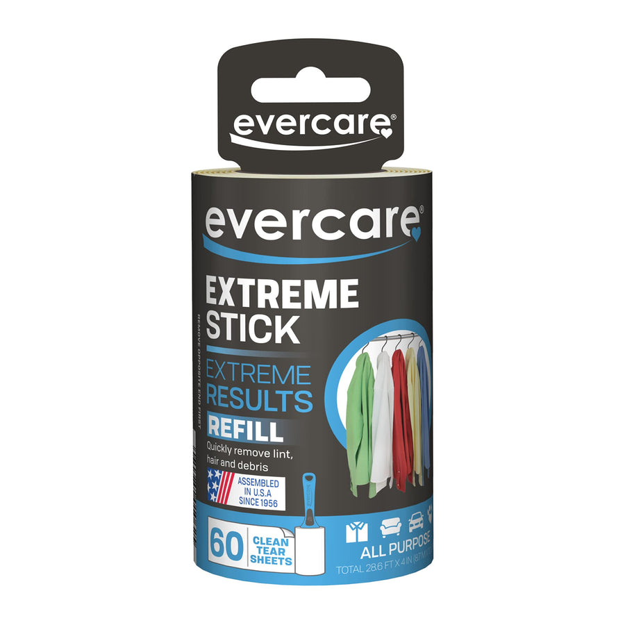 Evercare Garment Lint Roller Extreme Stick Refill - 60 