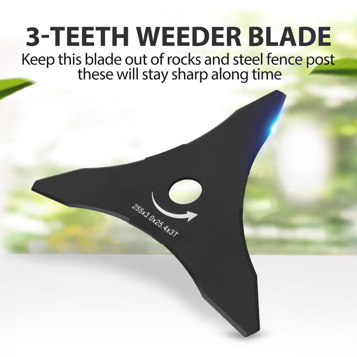 KIPA Brush Cutter Trimmer Blade Tungsten steel 10 Diameter 3 Teeth with 20mm arbor washer For Many Stihl Husqvarna Sears Echo Poluan Redmax Shindaiwa Weed eater Brusch Trimmer durable