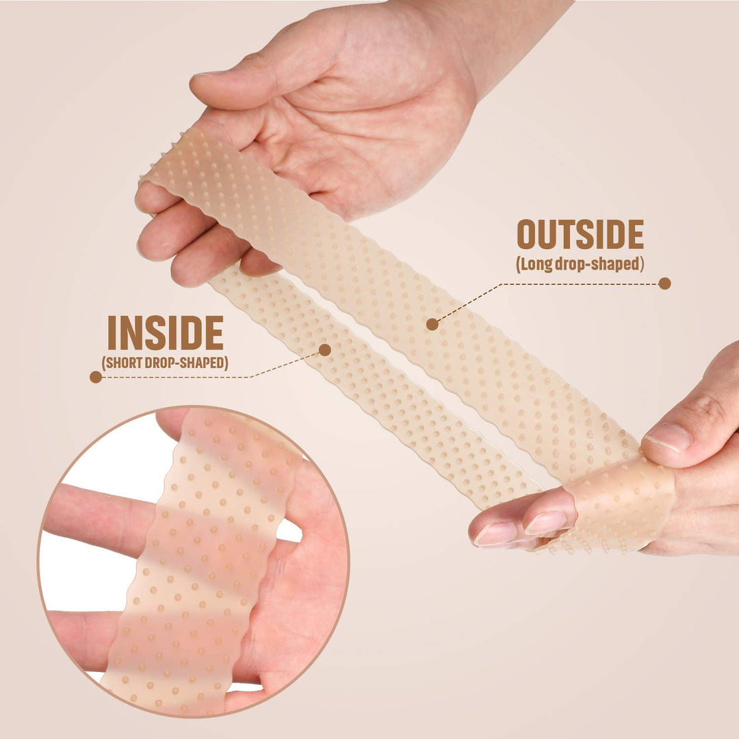 2 Pieces Non-slip Wig Grip Band Adjustable Silicone Wig Headband Seamless Wig Headband Holder for Men Women Sports Yoga (Light Brown)