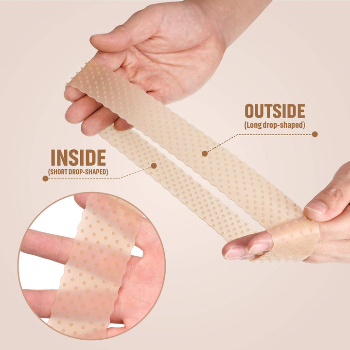 2 Pieces Non-slip Wig Grip Band Adjustable Silicone Wig Headband Seamless Wig Headband Holder for Men Women Sports Yoga (Light Brown)