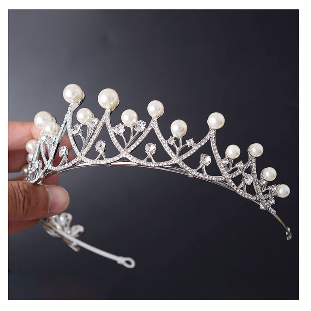Eseres Pearl Tiaras and Crowns for Women Wedding Tiara Crown Bridal Headpiece