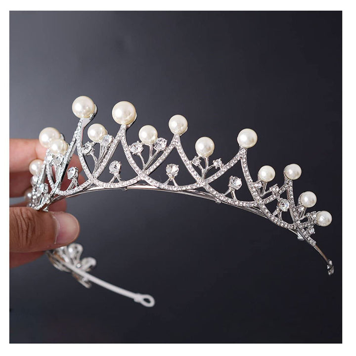 Eseres Pearl Tiaras and Crowns for Women Wedding Tiara Crown Bridal Headpiece