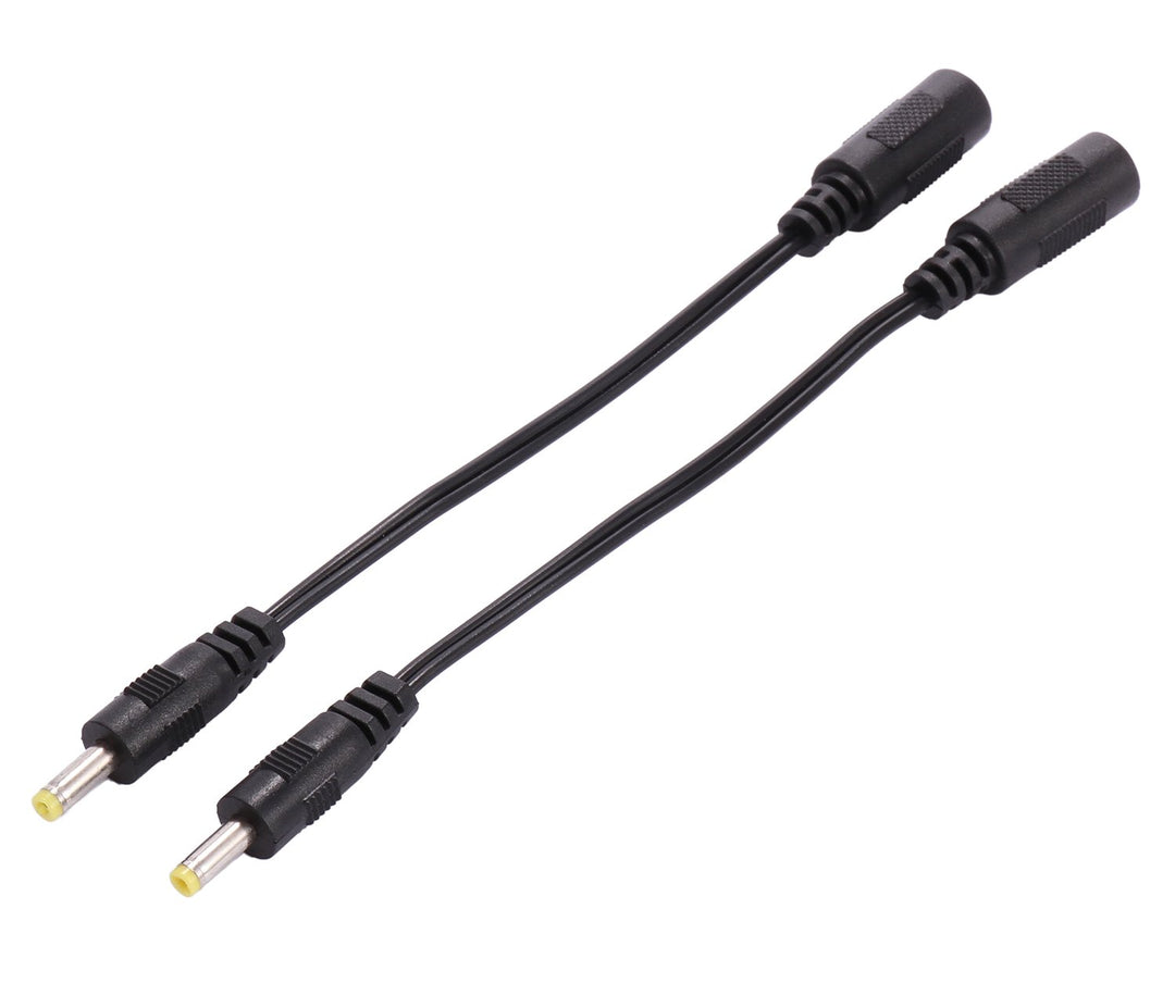 2pcs DC Plug Tips Female Connectors to Male Jack 2.1 x 5.5mm Female to 4.0x1.7mm Male AC DC Power Connector Adapter Laptop 4.0mm 4.0mmx1.7mm for PSP 2 3 4