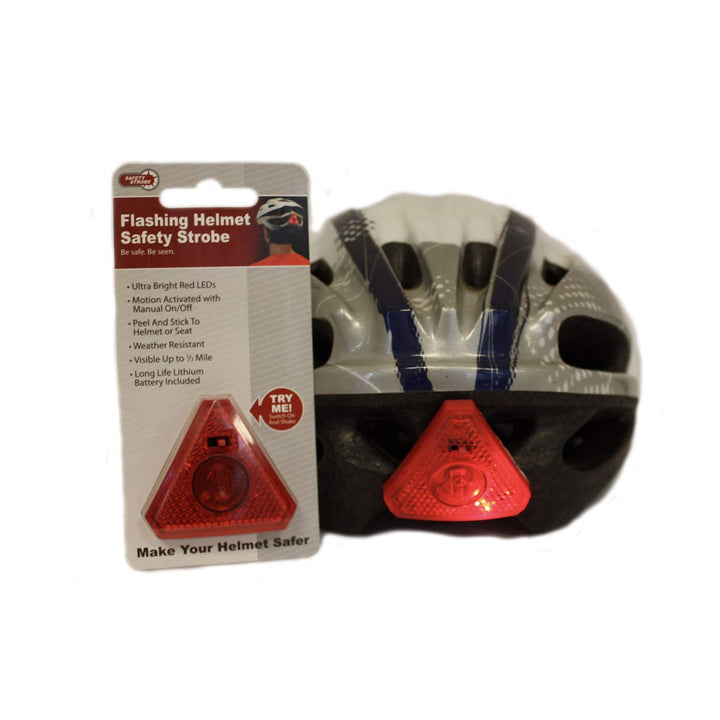 Bicycle Helmet Light - Motion Activated, Bright Flashing LED Strobe Lights Improve Visibility and Safety While Riding! Easily Mounts to Any Helmet, Perfect for Cyclists of All Ages