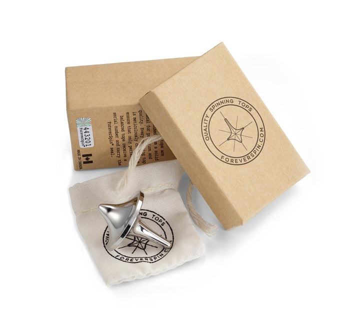 Stainless Steel(Mirror-Finish) Spinning Top - World Famous Spinning Tops