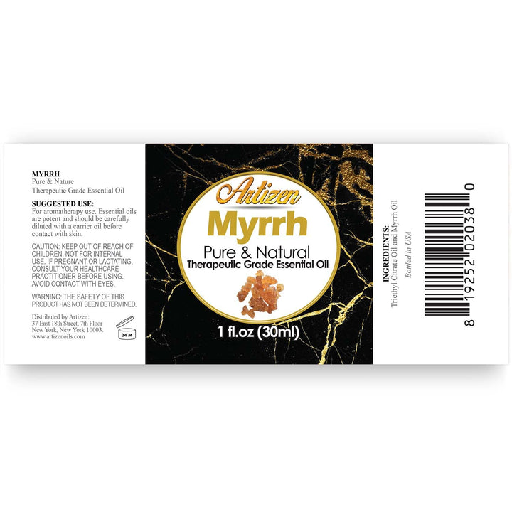 Myrrh Essential Oil (100% PURE &amp; NATURAL - UNDILUTED) Therapeutic Grade - Huge 1oz Bottle - Perfect for Aromatherapy, Relaxation, Skin Therapy &amp; More!