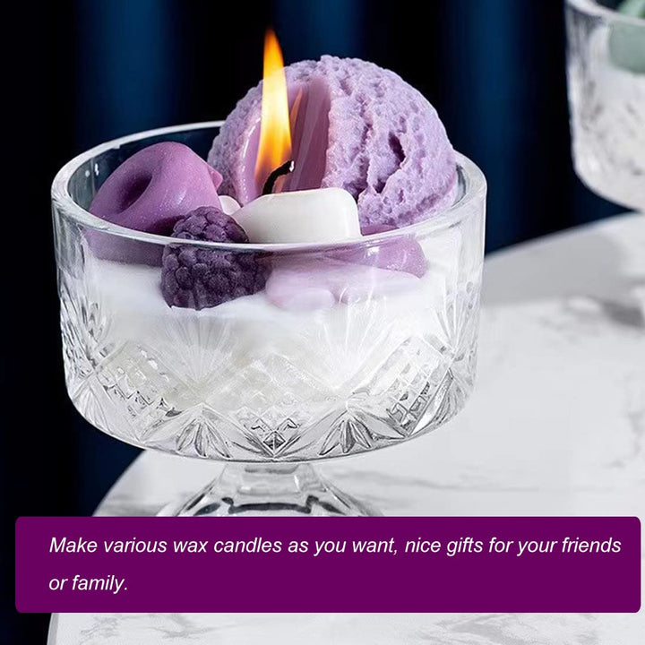 3PCS Scoop 3D Ice Cream Silicone Molds, for Wax Melt Ca