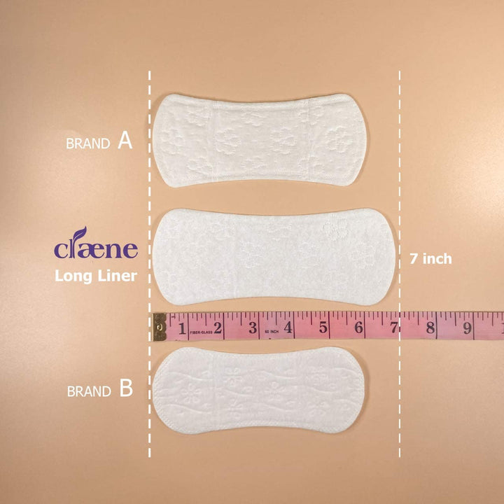 Claene Organic Cotton Panty Liners, Unscented,Thin, Dai