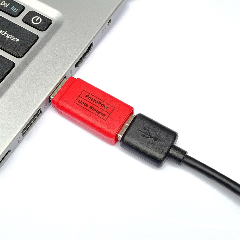 USB Data Blocker (Red) - Protect Against Juice Jacking