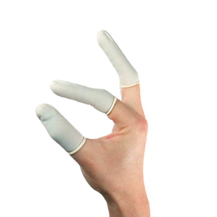 Disposable Latex Finger Cots 200pcs (Large), Anti-Stati