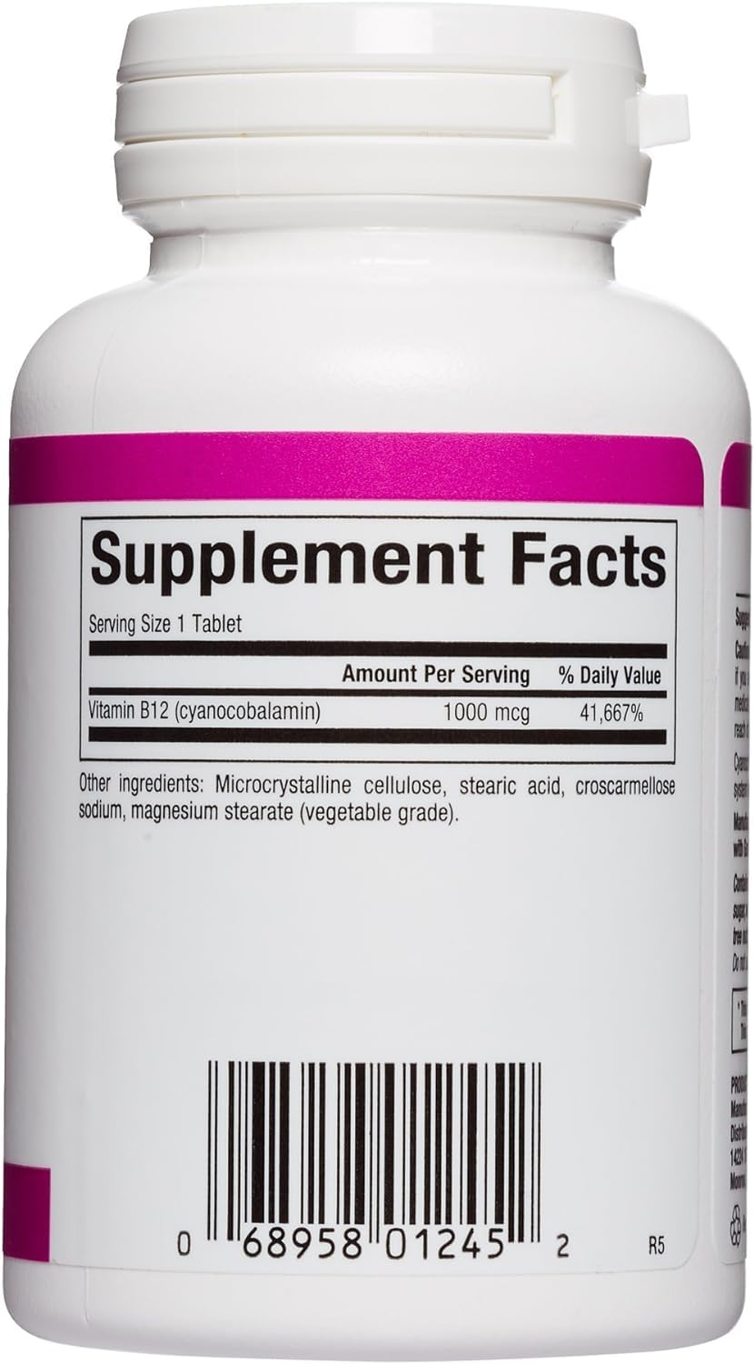 Natural Factors, Vitamin B12 Cyanocobalamin 1000 mcg, S