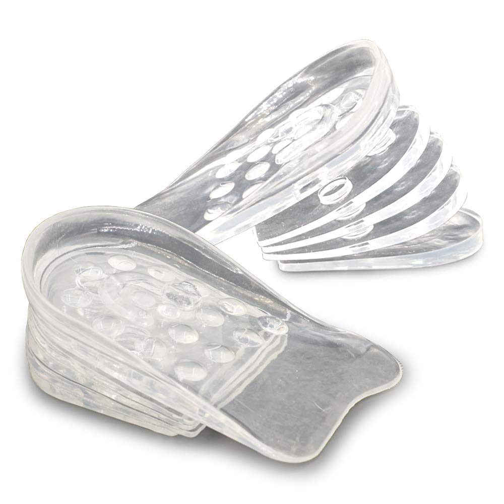 Dr.Foot Adjustable 5-Layer Height Increase Insoles, Sil