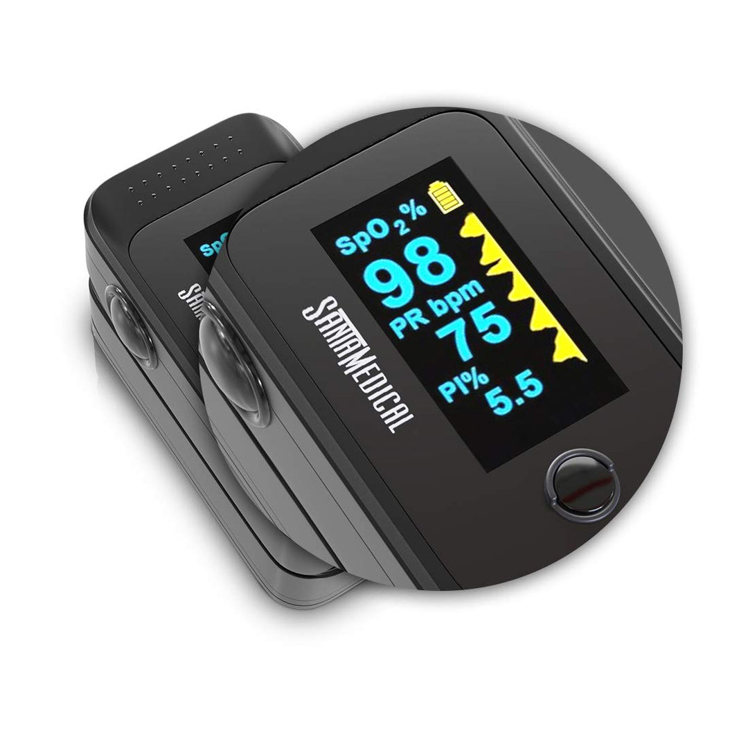 Santamedical Dual Color OLED Pulse Oximeter Fingertip, 