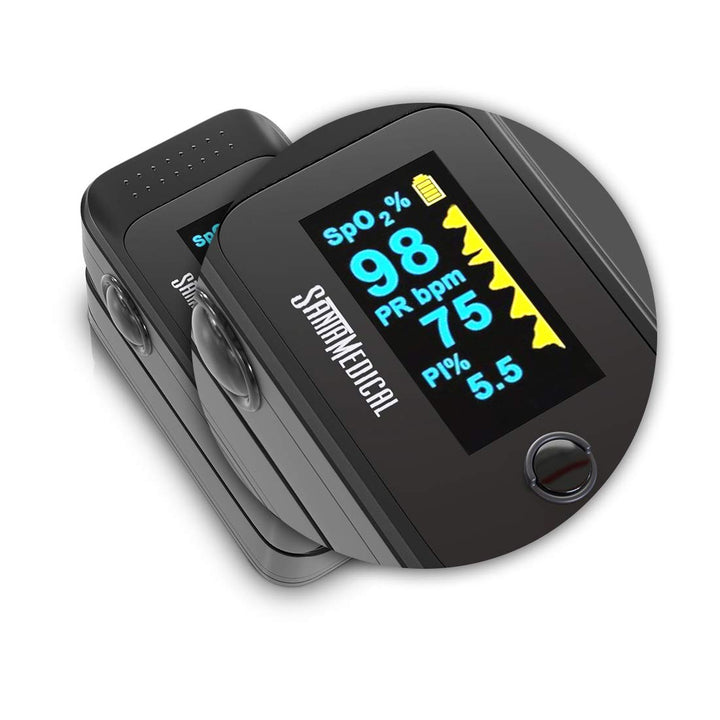Santamedical Dual Color OLED Pulse Oximeter Fingertip, 