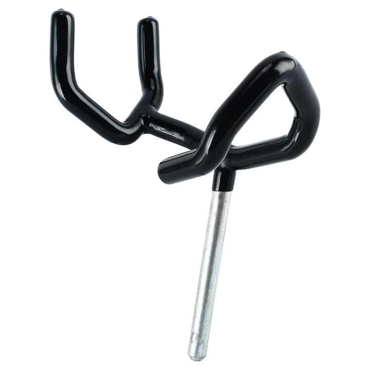 Boompole Support Holder Black Metal Boom Pole Stand Cradle Mount Microphone Audio Easy Hood