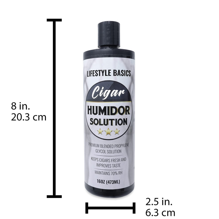 Lifestyle Basics Cigar Humidor Solution 16 oz (473 ml) 