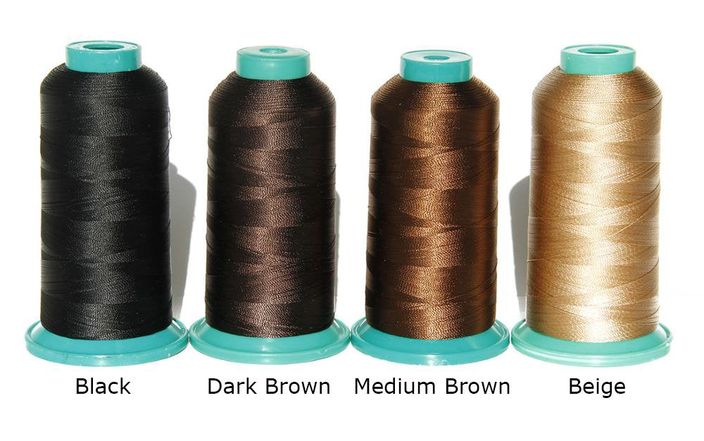 1800 Yard Elastic Nylon Sewing Thread for Wig Makers (Dark Brown)